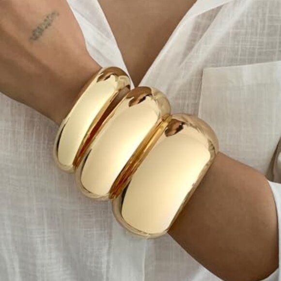 Chunky Gold Bracelets for Women - Picture 1 of 1